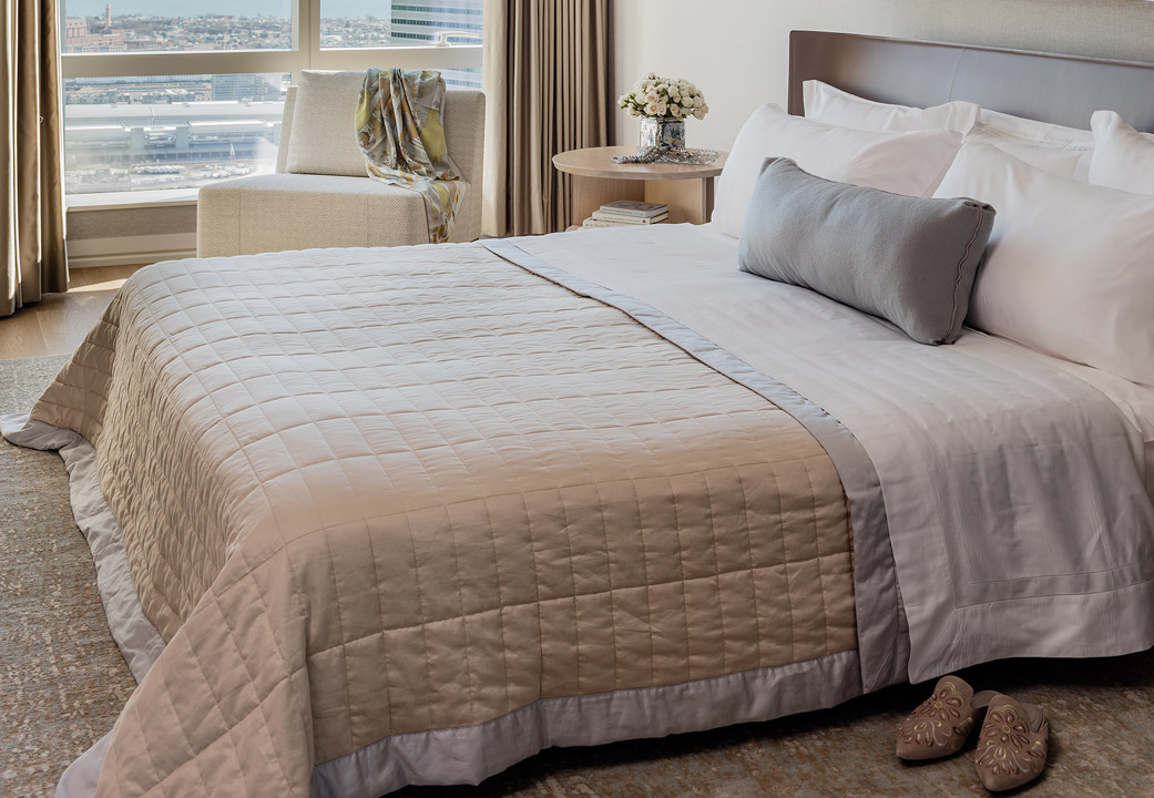 A bedroom designed by Paula Daher